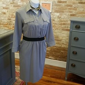 Like New - Gray Shirt Dress
